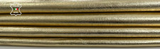 Cuir De Mouton Italien Souple En Métal Doré Froissé Rugueux 5+ Pi2 0,9 Mm C2582