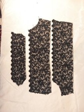 Guipure Dentelle Noire XIXe