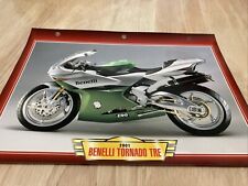 Benelli 900 Tornado TRE 2001 fiche carte moto passion collection Atlas