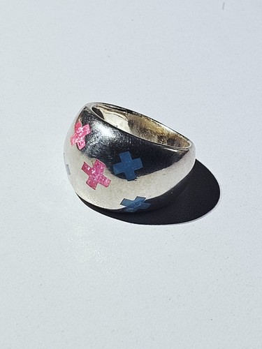Bague vintage argent - en,