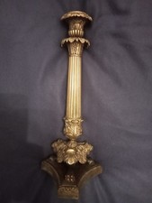 Beau bougeoir Bronze Emipre tripode Pieds Griffes doré  