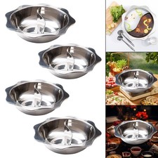 Marmite divisée en acier inoxydable pour canard mandarin, idéale pour la