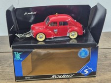 Voiture Miniature Renault 4cv Pompier Solido 1/17 (1/18)