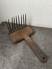 Ancien Peigne A Carder Laine Outil Ancien Art Populaire Deco 