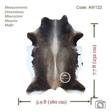 Tapis en cuir de vache