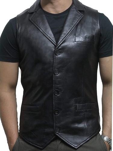 Gilet noir western fit - gilet,