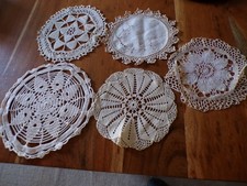 Linge ancien 5 Napperons en