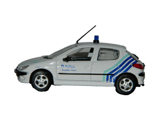 Peugeot 206 2004 police belge - peugeot,