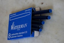 WATERMAN - BOITE DE 8 CARTOUCHES WATERMAN D'ENCRE BLEUE - STANDARD 23