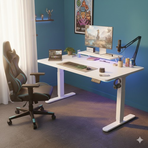 Bureau électrique assis - bureau,