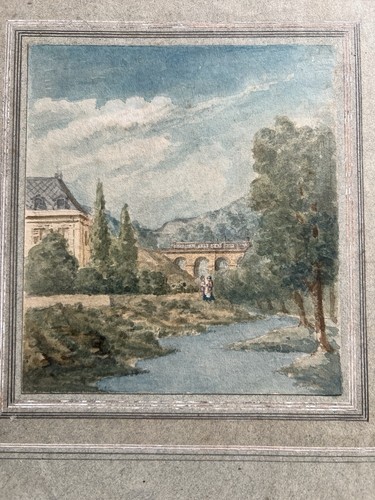 Aquarelle ancienne sur - sur, papier