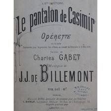 DE BILLEMONT J. J. Le Pantalon