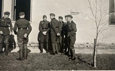 PHOTO FOTO LUFTSCHUTZ ALLEMAND ALLEMANDE WH LUFT NO CASQUE 1944 WWII WW2