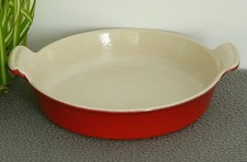 Plat rond fonte émaillée - en,