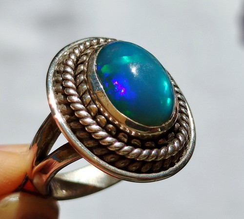 83g bague grande - bague, opale