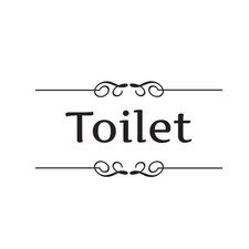 Sticker Toilettes Autocollant