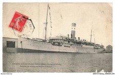 AOBP13-0877-BATEAUX - Afrique - Nouveau steamer a deux hélices - Vendue en l'