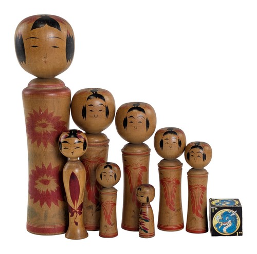 Set traditional kokeshi - set, 8