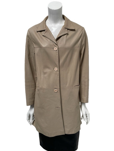 Trench vintage cuir - , court