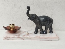 Veilleuse éléphant marbre et