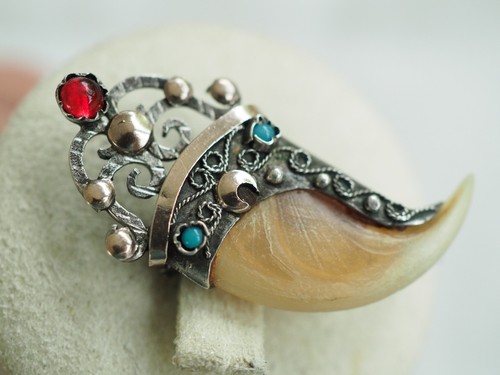 Broche ancienne venerie - ancienne, griffe