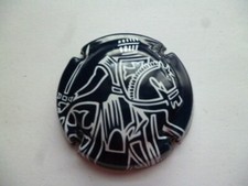 capsule de champagne TAITTINGER,  bleu foncé et blanc, pas courant, à saisir