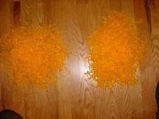  2 -10" Gold Yellow MN Gophers Cheerleader Pom Pon Poms Costume Football Lot J