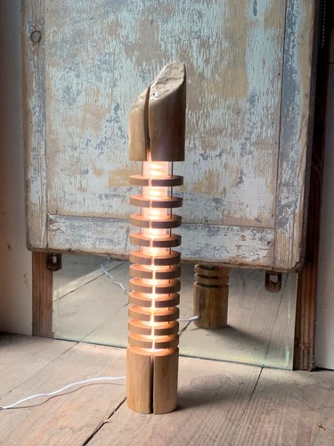 Lampe fragmentée bois - fragmentée, en