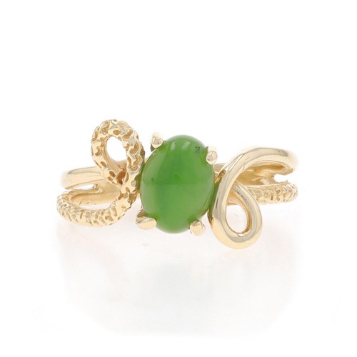 Bague solitaire bypass jade - bypass, en