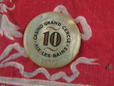 ancien jeton de casino 10