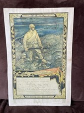 Tableau document reproduction ROLLIN 1894 croix de guerre avec lion en argent