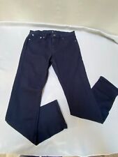 Jean straight 40/42 coton stretch bleu marine UNIQLO