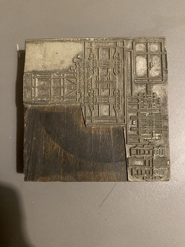 Ancienne plaque imprimerie - ancienne,