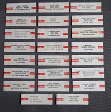 Lot de 23 étiquettes JUKEBOX