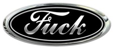 STICKER LOGO FORD FUCK HUMOUR