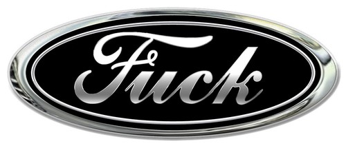Sticker logo ford fuck - sticker,