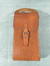 Sacoche cuir PTT pour combiné de test technicien télécom Foucault Lapalisse