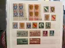 COLLECTION FRANÇAISE. ALLEMAGNE. 1945/49. 16 TIMBRES, 2 COINS DATÉS NEUFS LUXES.