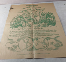 Ancienne affiche originale, Victor Prouvé, Berger Levrault, 1918 WW1