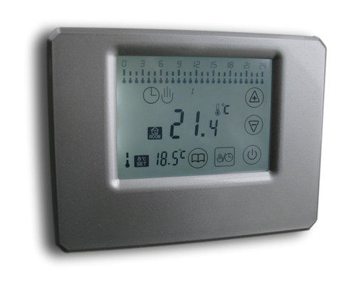 Thermostat programmable argent - thermostat,