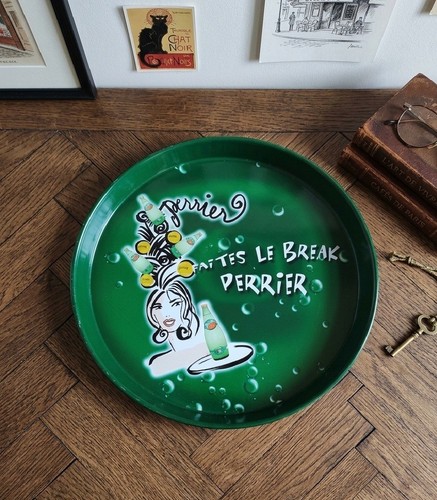 Plateau perrier vintage - vintage, en