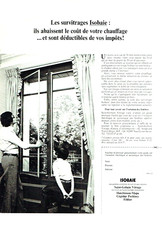 publicité Advertising 0323 1979  Isobaie survitrage Saint-Gobain déductible impo