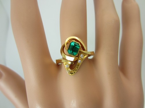 Bague émeraude colombienne - en,