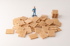 50 Palettes 100x120 H0 1:87 HO Diorama Train Marchandise Modellbahn LVM