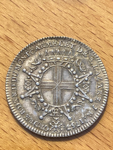 Jeton argent 1757 ordre saint - 1757,