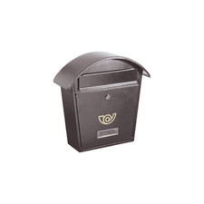 Alubox 29CHALET / Vrgh Pot à Fleurs De Courrier Avec Toit 25x10, 5xh37 CM Fonte