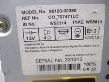 AUTORADIO  RÉCEPTEUR TOYOTA COROLLA  8612002380  1933730