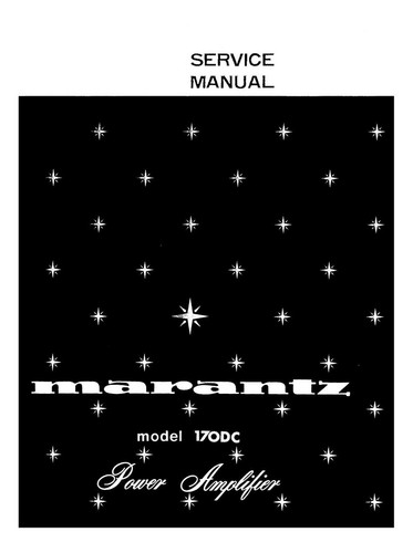 Service manuel instructions - manuel, d'instructions