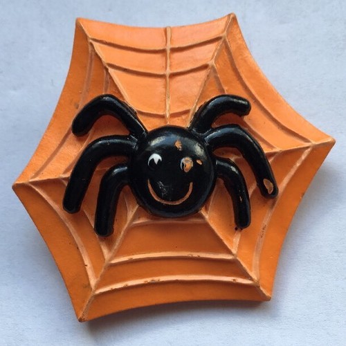 Halloween brooch pin - pin, orange