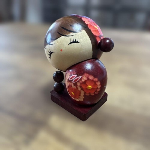 Rare handcrafted kokeshi doll - kokeshi,